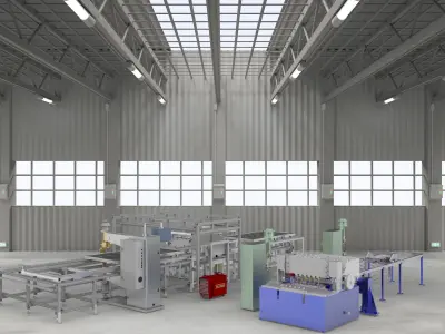 Platoon welding machine 3D model