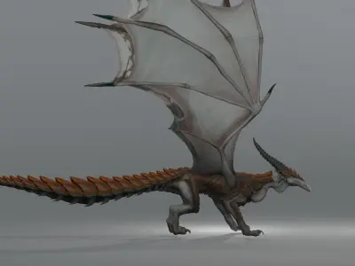 stoff Dragon Free low-poly 3D model