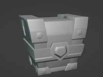 Scifi Treasure 3d model Low-poly 3D model
