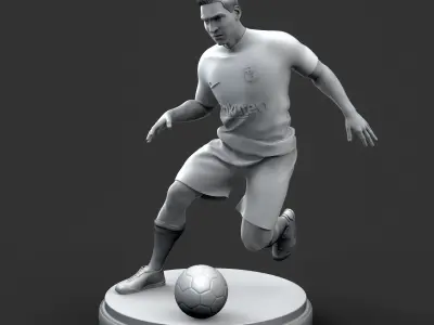FootBall Player 3D Printable Free Free 3D print model