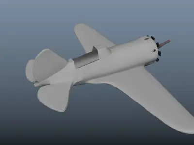 3d plane i-16 model 3D model