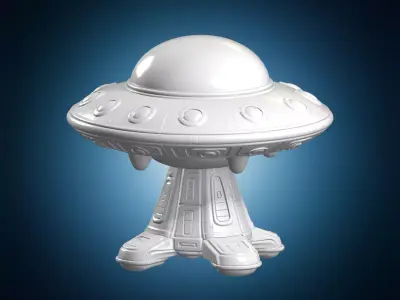 Alien Saucer Toy UFO 3D Print Model 3D print model