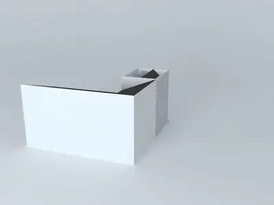 Architectural detail modern house Free 3D model