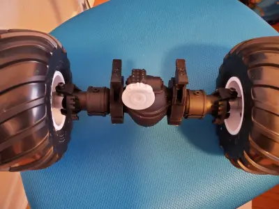 RC Monster Truck Axle Rockwell Axle Free 3D print model