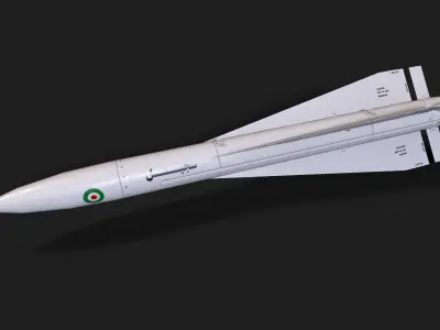 sejil air to air missile Low-poly 3D model