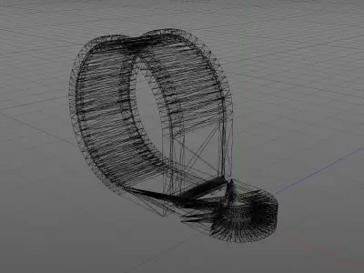 Steel clamp with rubber protection Low-poly 3D model