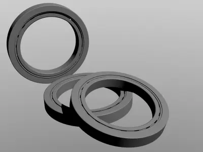Ball bearing 3D model