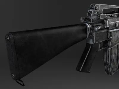 M16 A3 rifle 3D model