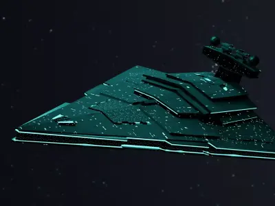 Star Destroyer from Star wars Free 3D model
