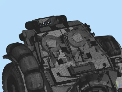 British self propelled antiaircraft gun RT-1 3D model