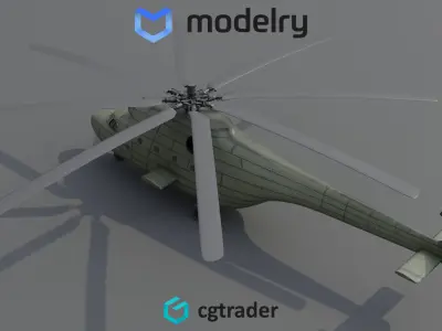 Heavy Lift Helicopter 3D model
