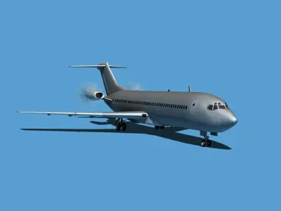 Boeing 7X7-2 Jet Fan V200 3D model