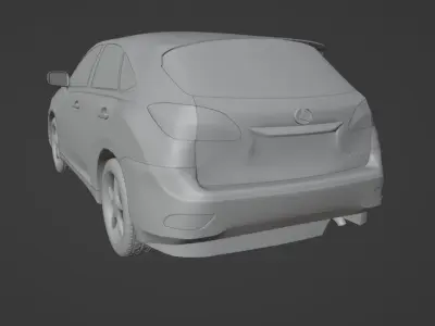  Lexus RX450h 3D model