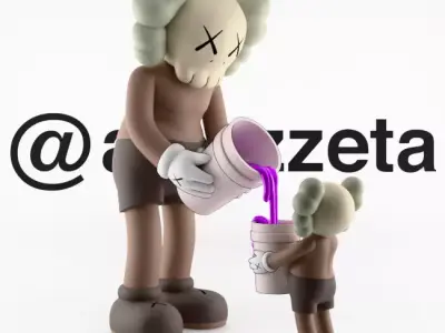 Kaws Bad Influence Lean on Me for Print 3D print model