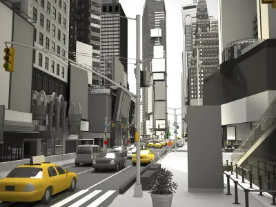 Times Square 3D model
