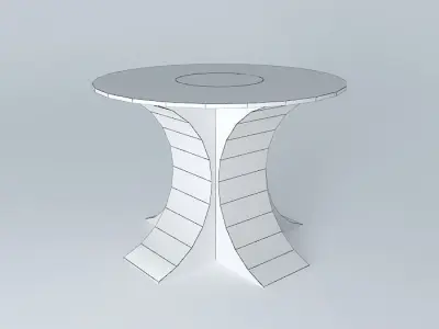 Round table 3D model