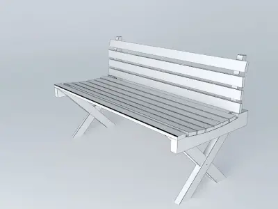 Bank Garden Free 3D model