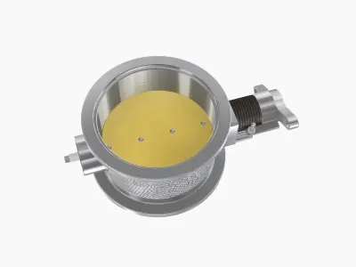 WIlson Manifolds Hi-boost Vband billet throttle body Low-poly 3D model