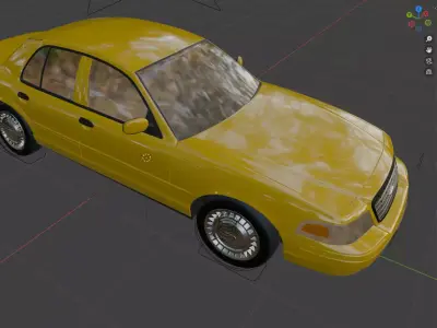 1998 Ford Crown Victoria 3D Model Free 3D model