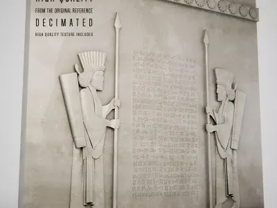 Soldier Wall Ancient 3D model