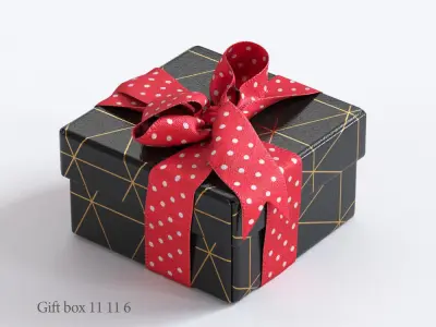 Gift boxes with bows part 3 3D model