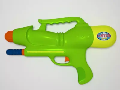 Water Gun Low-poly 3D model