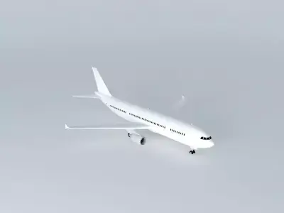 Template Airbus A300 600 Free 3D model