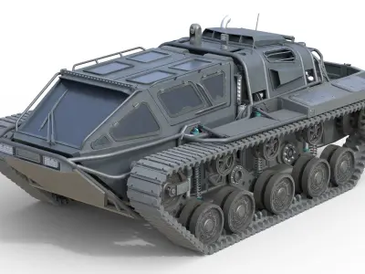 5 Military Vehicles Collection v38 Low-poly 3D model