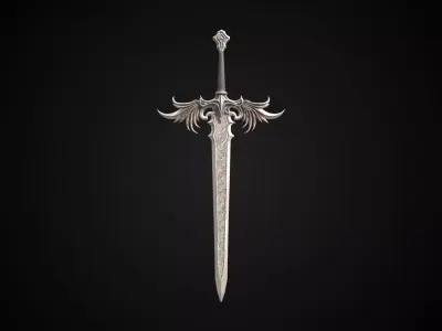 Stylized Rohan Sword - Talon Edge - Game Ready 3D model