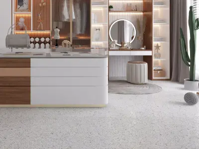 Dressing room Wardrobe closet full Scene 3D model