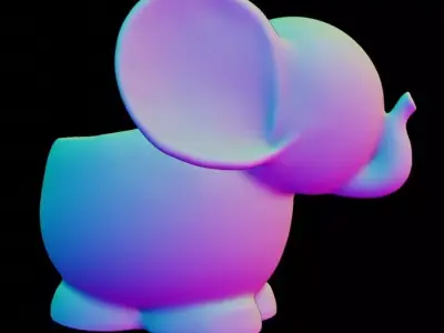 CUTE ELEPHANT PLANTER 3D print model