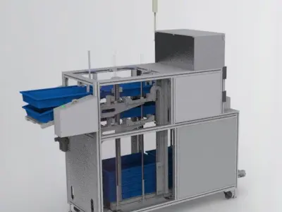 Stacking box feeding machine 3D model