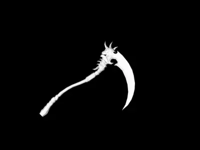 Sacrifice Scythe Low-poly 3D model