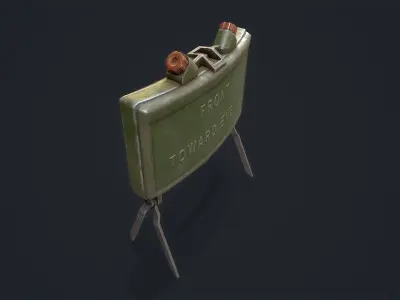 Claymore Mine Low-poly 3D model