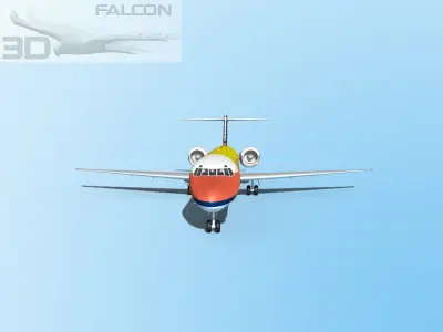 Falcon3D MD-80 Air Jamaica 3D model