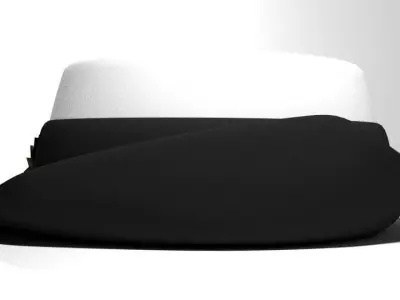 Hat - Peaked Woman 3D model