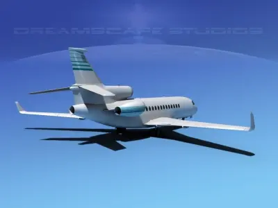 Dassault Falcon 7X V16 3D model