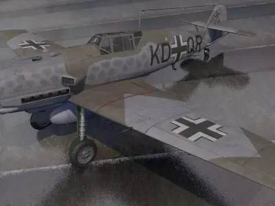 Messerschmitt Bf-109T-1 Toni 3D model