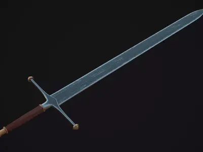 Sword Ice of House Stark - Game of thrones - 3D Model Low-poly 3D model