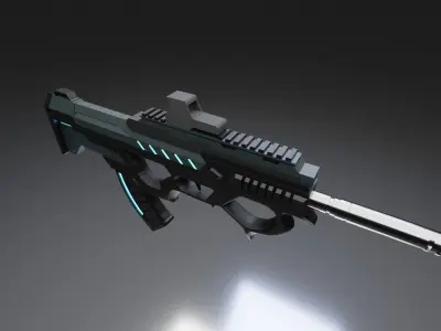 Sci Fi Assault Rifle 3D model