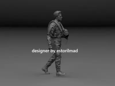 NATO EUROFIGHTER TYPHOON AIRCRAFT PILOT v5 3D print model