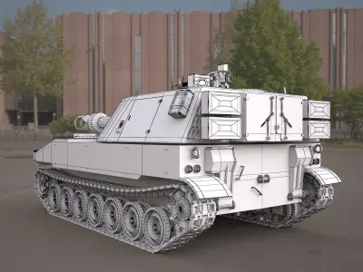 m109 howitzer tank 3d model 3D model