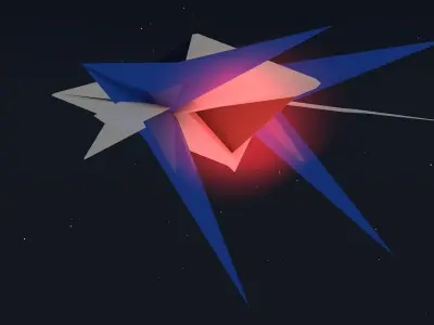 arwing star fox Low-poly 3D model