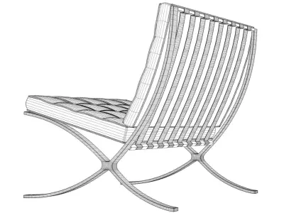 Barcelona chair Free 3D model