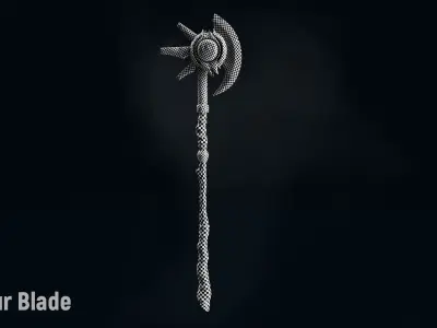 AC Honour Blade Low-poly 3D model