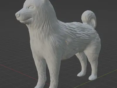 DOG Shiba Inu stl 3D model