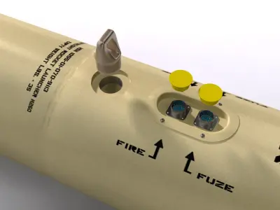 M260 Rocket Launcher 3D model