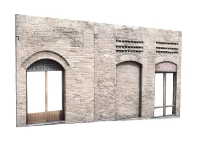 3D Scanned Italian Facade 005 3D model