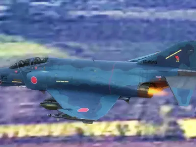 F4 Phantom 2 Kai - With Cockpit-Fully Rigged-High Resolution Low-poly 3D model