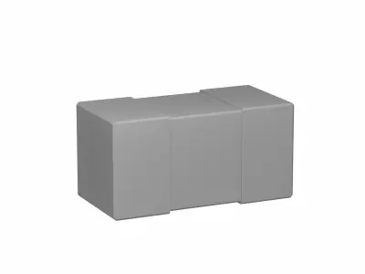 Ceramic SMD Capacitor 0201 Low-poly 3D model